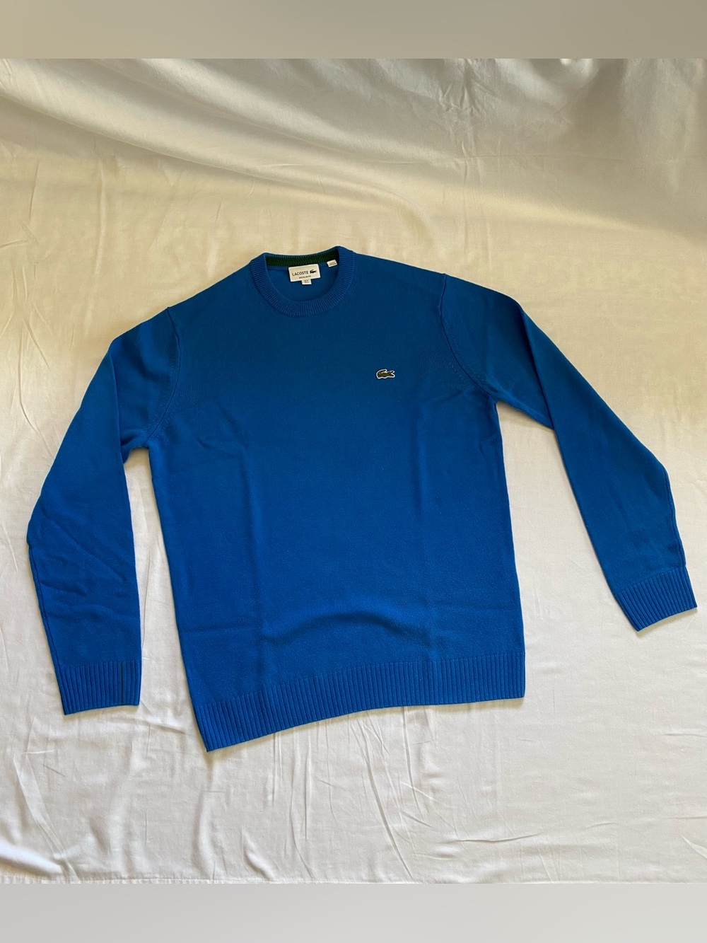 Lacoste Men's Crewneck Sweater in Royal Blue - Size L